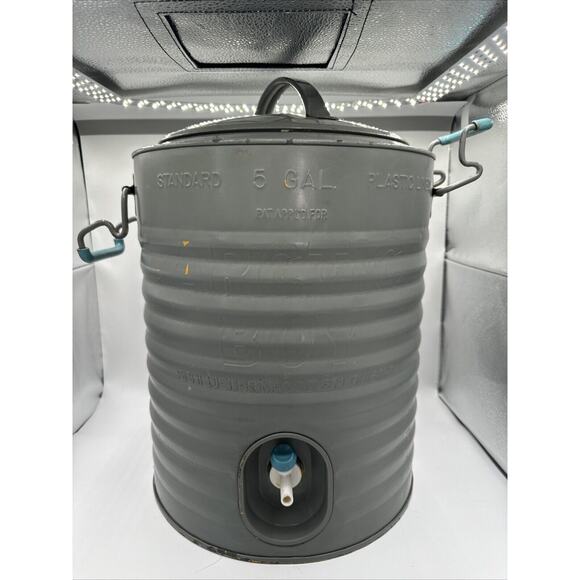 Arctic Boy 5 Gallon Galvanized Metal Water Cooler VINTAGE JUG Beverage dispenser - Picture 1 of 16